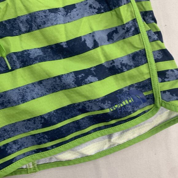 The North Face Board Shorts Striped Swim Trunks Green Blue Mens Size 40 - Picture 3 of 7